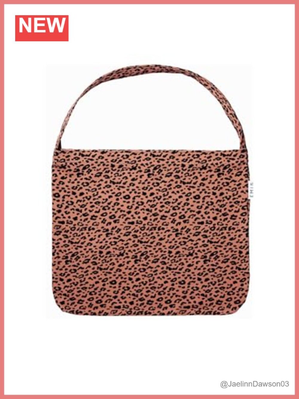 Leopard Corduroy Tote Bag Cotton Shoulder Bag for School Work